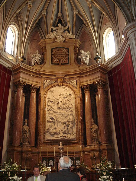 capilla mayor en la catedral de zamora
